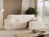 GRAINGOLD Ecksofa Aurora L, Couch L-Form mit Wellenfeder, Bettkasten, Losen Kissen, Cord-Stoff, Creme Bild 3