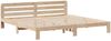 vidaXL Massivholzbett ohne Matratze 200x200 cm Kiefer 855561 Bild 3