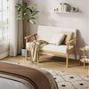 OUNUO Sofa 2 Sitzer Sofa Couch Loungesofa Modern und Skandinavisch, Weiß Bild 3