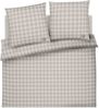 JOOP! Bettwäsche Soft Checks 45000 07 Cream Flanell 135 x 200 + 80 x 80 cm Bild 4