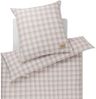 JOOP! Bettwäsche Soft Checks 45000 07 Cream Flanell 135 x 200 + 80 x 80 cm Bild 2