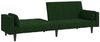 vidaXL Schlafsofa 2-Sitzer mit 2 Kissen Dunkelgrün Samt 375849 Bild 4