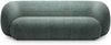 Micadoni Sofa Kate 3-Sitzer Strukturierter Stoff Blau Melange Bild 1