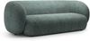 Micadoni Sofa Kate 3-Sitzer Strukturierter Stoff Blau Melange Bild 2