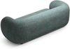Micadoni Sofa Kate 3-Sitzer Strukturierter Stoff Blau Melange Bild 3
