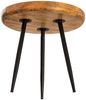 Beistelltisch Holz rund ø 40 o. 50cm Vancouver Couchtisch Wohnzimmer Tisch Me... Bild 5