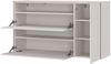 Schuhschrank hängend Luna / GW-Lomena, Holzwerkstoff, Grau, 137 x 78 x 41 cm Bild 3
