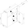 VCM Kleiderschrank Dacho M 922535 Weiß B. 90 x H. 100 x T. 50 cm Bild 5