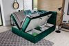 Boxspringbett FESTO 180x200 cm Kunstleder Soft Weiss Bild 3