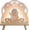 Weigla Lichterbogen Engel in Wolke, Dekoleuchte aus Holz, NATUR, Made in Germany (1-tlg), Erzgebirge garantiert, Weihnachtsdeko Innen, Weihnachtsbeleuchtung Bild 4