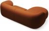 Micadoni Ecksofa Kate 2-Sitzer Links Samt Terrakotta Bild 3