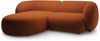 Micadoni Ecksofa Kate 2-Sitzer Links Samt Terrakotta Bild 2