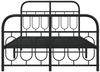 vidaXL Bettgestell mit Kopf- und Fußteil Metall Schwarz 120x200 cm 377133 Bild 4