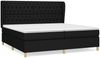 Boxspringbett mit Matratze Stoff Schwarz 200x200 cm, Härtegrad: H2 [3128791] Bild 2
