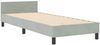vidaXL Boxspringbett mit Kopfteil Hellgrau 80 x 200 cm Samt 3344837 Bild 4