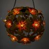 Online-Fuchs LED Gartenleuchte Hibiskusblüten zum Aufhängen mit LED-Lichterkette und Solarpanel, 30 LEDs, Warmweiß, stimmungsvolle Beleuchtung für den Außenbereich Bild 2