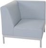Alu-Garten-Garnitur HWC-C47, Sofa, Outdoor Stoff/Textil ~ blau ohne Ablage, ohne Kissen Bild 5