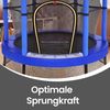 SONGMICS Trampolin Kinder, 174 cm Gartentrampolin mit Sicherheitsnetz, Mini-Trampolin für innen und außen, Stahlrahmen, blau Bild 4