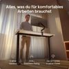 Desktronic HomeOne Elektrisch höhenverstellbarer Schreibtisch 120x60cm Schwarz/Weiß mit Memory-Funktion, Anti-Kollisions Technologie, USB-A und USB-C-Ladeanschlüssen Bild 2
