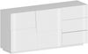 Sideboard >Bitonto< in Weiß Hochglanz - 180x86x44cm (BxHxT) Bild 2