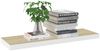 vidaXL Schweberegale 4 Stk. Eichen-Optik und Weiß 80x23,5x3,8 cm MDF 326581 Bild 3
