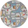 Snapstyle Kinderteppich Kinder Spiel Straßenteppich Fun Town Rund, Rund, Höhe: 4 mm Bild 5