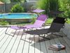 Sonnenliege FOLIGNO mit Relaxfunktion Metall Schwarz Bild 3