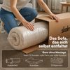 skølm 'Lofn' Modulares Sofa 4 Sitzer, 300x200 cm, Vollschaumcouch mit Metallgestell, Cord dunkelgrün, Schlafsofa vakuumverpackt, kein Aufbau erforderlich Bild 3