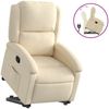 vidaXL Relaxsessel mit Aufstehhilfe Creme Stoff 3204173 Bild 2
