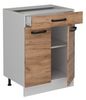 Küchenunterschrank R-Line Goldkraft Eiche 60 cm ohne Arbeitsplatte Vicco Bild 5