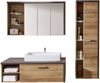 Badmöbel-Set Bay Eiche und grau mit Waschbecken (186 x 190 cm) Bild 5
