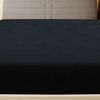 vidaXL Spannbettlaken 2 Stk. Jersey Schwarz 90x200 cm Baumwolle 136211 Bild 3
