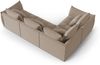 Micadoni Ecksofa Bloom 4-Sitzer Links Samt Hellbraun Bild 3