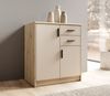 Kommode >Nelly< in Artisan Eiche Dekor / Cashmere - 74x86x50cm (BxHxT) Bild 2