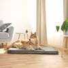 lionto Hundematte orthopädisch, druckentlastende Memory-Foam Liegefläche, rutschfeste Unterseite & abnehmbarer Bezug, 118x80 cm, grau Bild 2