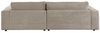 KAWOLA Sofa MADELINE Ecksofa Cord taupe Longchair rechts 85 x 190 x 270 cm Bild 4