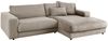 KAWOLA Sofa MADELINE Ecksofa Cord taupe Longchair rechts 85 x 190 x 270 cm Bild 5