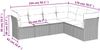 vidaXL 6-tlg. Garten-Sofagarnitur mit Kissen Braun Poly Rattan 3249522 Bild 3
