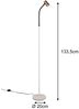 Schmale Stehlampe TARYN Coffee / Grau, flexibel einstellbarer Spot, Höhe 133,5cm Bild 4