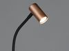 Schmale Stehlampe TARYN Coffee / Grau, flexibel einstellbarer Spot, Höhe 133,5cm Bild 5