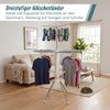 Relaxdays Ausziehbarer Wäscheständer mit Tasche Bild 2
