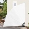 vidaXL Balkon Sichtschutz 210 x 210 cm Polyester Weiß 42000939 Bild 3