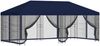 vidaXL Pavillon mit Seitenwänden 6 x 3 m Blau Polyester und Stahl 190 3376000 Bild 2