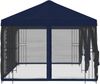 vidaXL Pavillon mit Seitenwänden 6 x 3 m Blau Polyester und Stahl 190 3376000 Bild 4