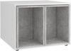 FMD Möbel - JOKER 1 - Couchtisch - melaminharzbeschichtete Spanplatte - 71,5 x 50 x 67,5 cm Beton/Weiß Bild 3