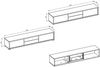 Selsey 'Moddern' TV-Lowboard mit Schubladen und Wandmontageoption, Eiche, 32 x 180 x 36 cm Bild 5