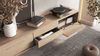Selsey 'Moddern' TV-Lowboard mit Schubladen und Wandmontageoption, Eiche, 32 x 180 x 36 cm Bild 4