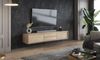 Selsey 'Moddern' TV-Lowboard mit Schubladen und Wandmontageoption, Eiche, 32 x 180 x 36 cm Bild 2