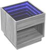 vidaXL Couchtisch mit Infinity-LED Grau Sonoma 50x50x50 cm 847656 Bild 3