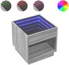 vidaXL Couchtisch mit Infinity-LED Grau Sonoma 50x50x50 cm 847656 Bild 2